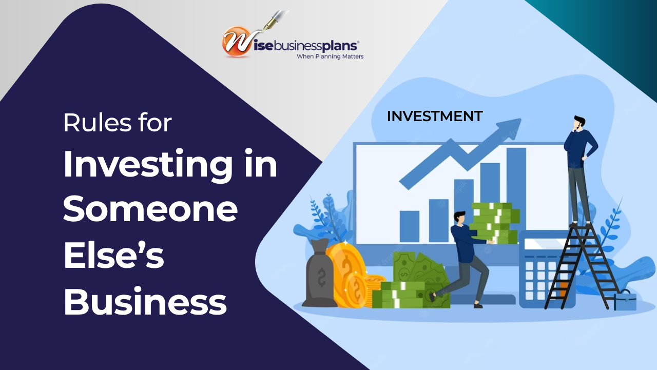 Rules for investing in someone else’s business