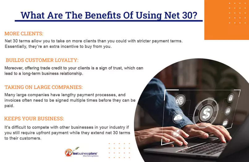 What are the benefits of using net 30?