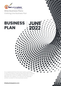 cover sheet of a business plan