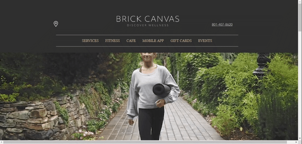 BrickCanvas Homepage built with Wix business website builder
