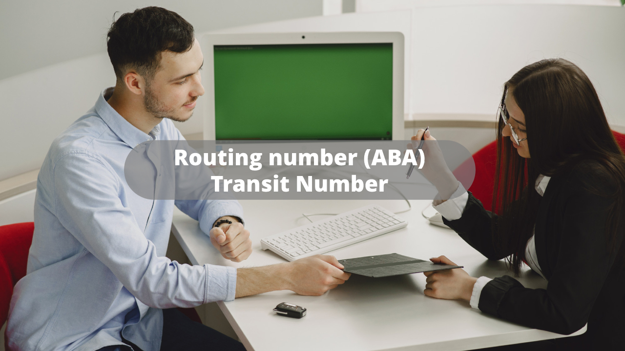Routing number (aba) transit number