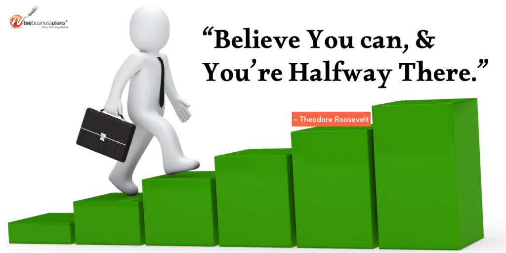 Believe you can and you’re halfway there Wednesday Motivational Quote