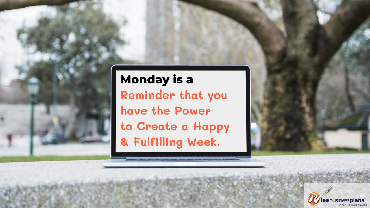 Monday is a reminder that you have the power to create a happy & fulfilling week