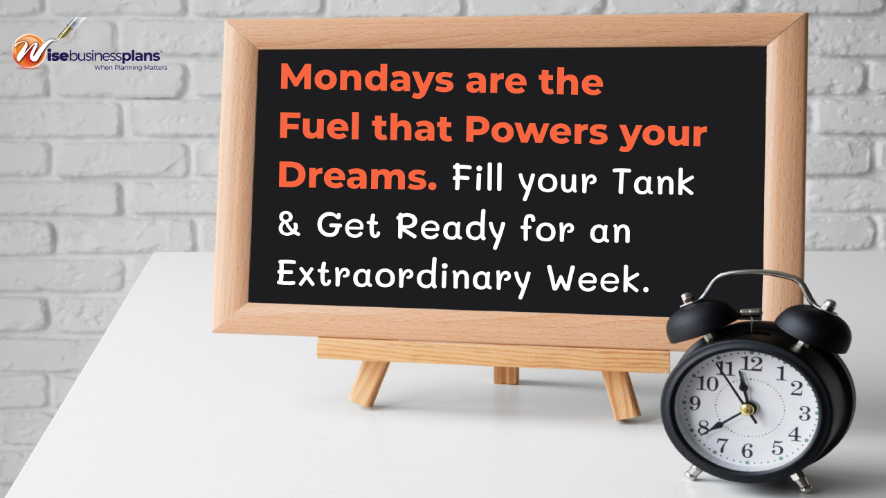 Mondays are the fuel that powers your dreams fill your tank & get ready for an extraordinary week