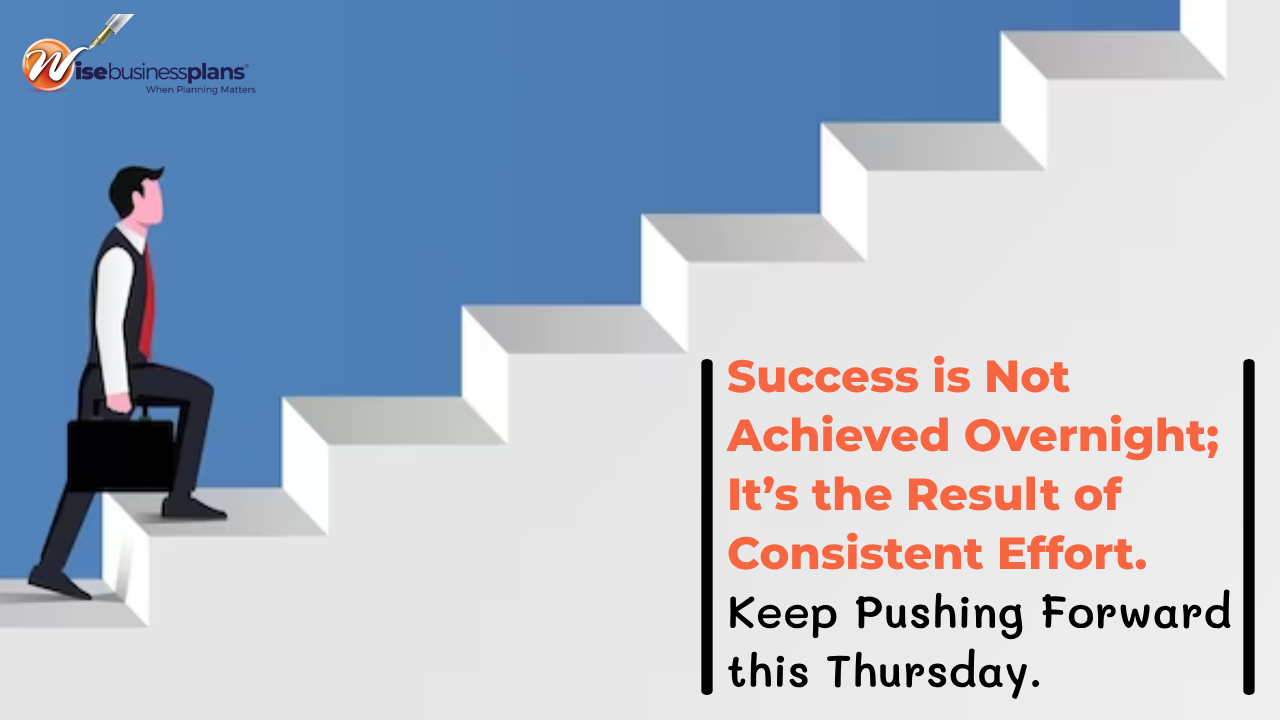 Success is not achieved overnight its the result of consistent effort keep pushing forward this thursday