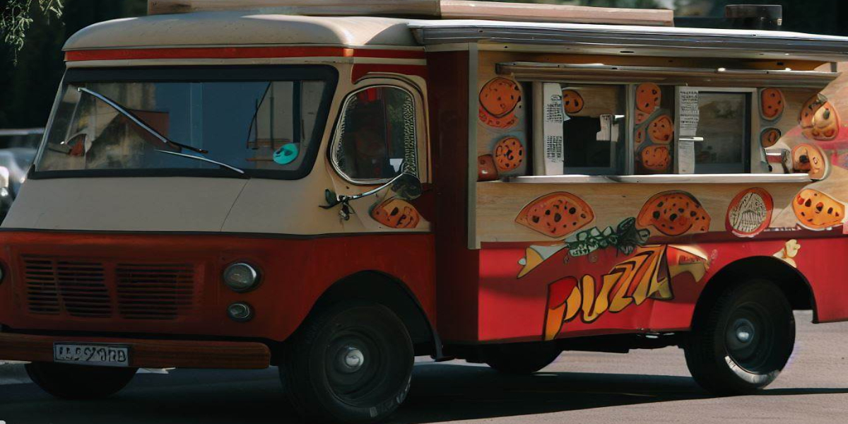 Artisanal pizza truck