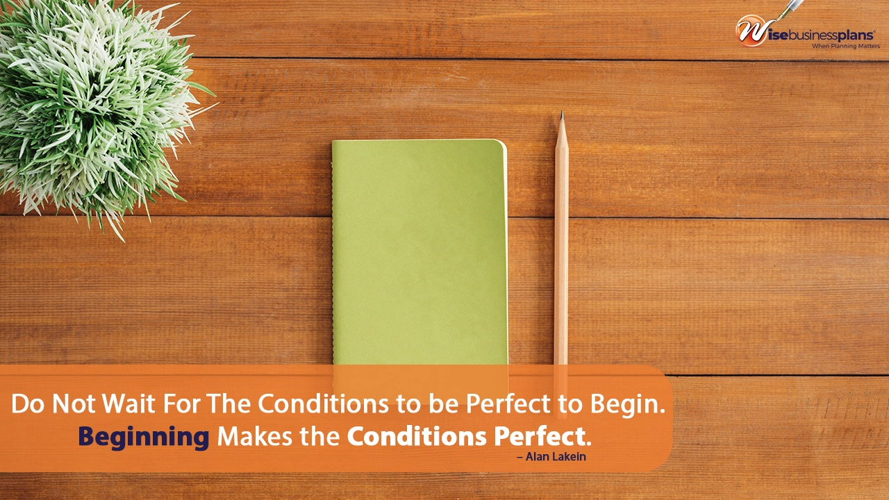 Do not wait for the conditions to be perfect to begin. Beginning makes the conditions perfect. January motivational quotes