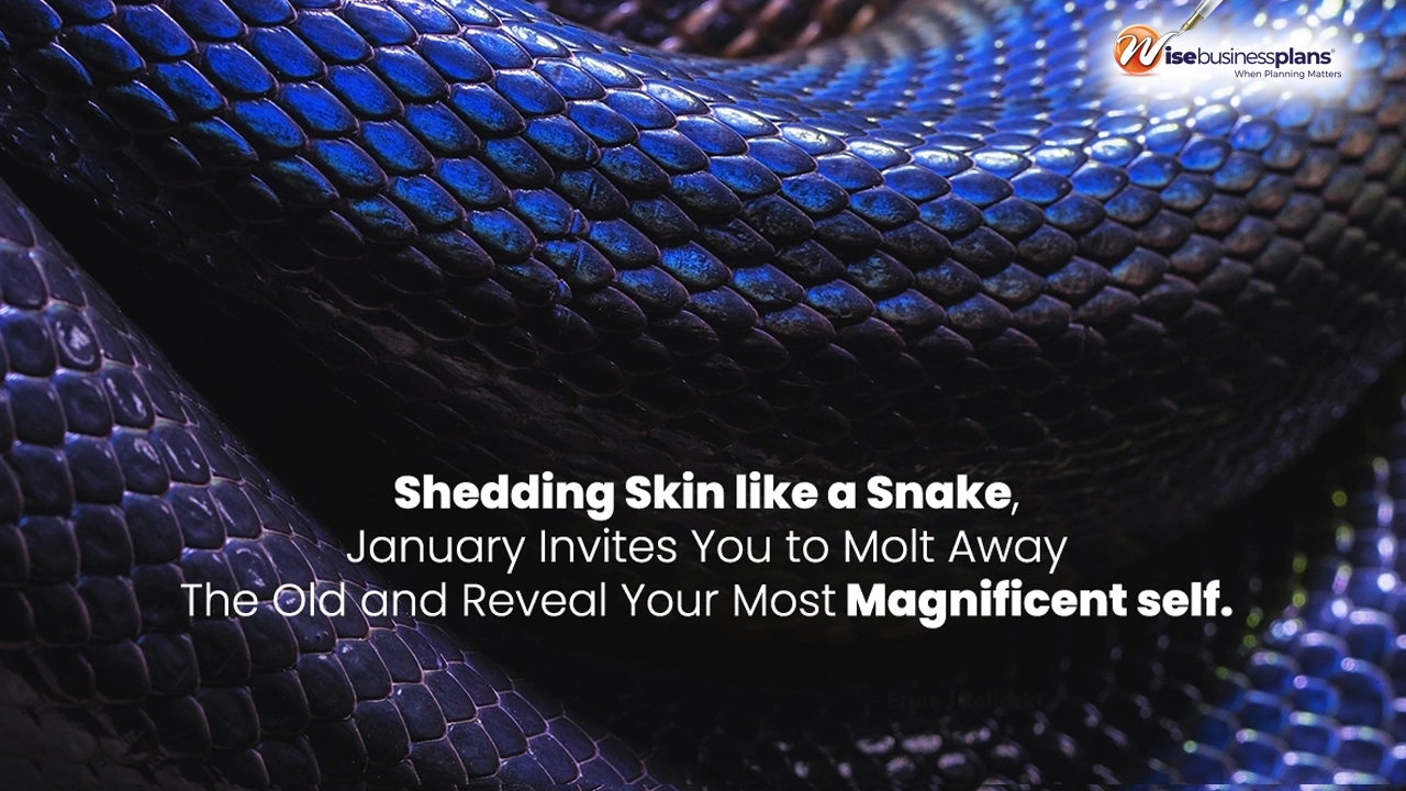Shedding skin like a snake, January invites you to molt away the old and reveal your most magnificent self. January motivational Quotes