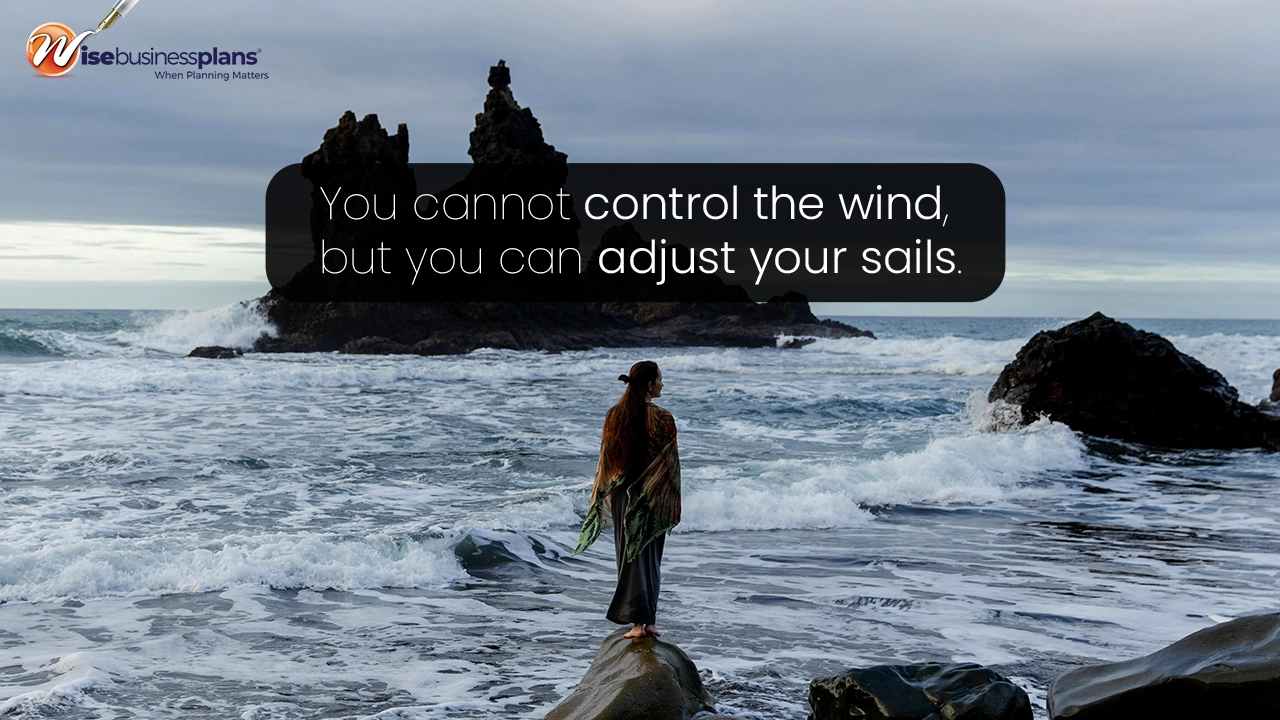 You cannot control the wind, but you can adjust your sails. january motivational quotes