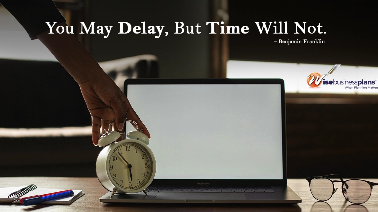 You may delay, but time will not. January motivational quotes