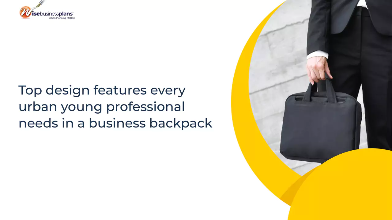 Top design features every urban young professional needs in a business backpack
