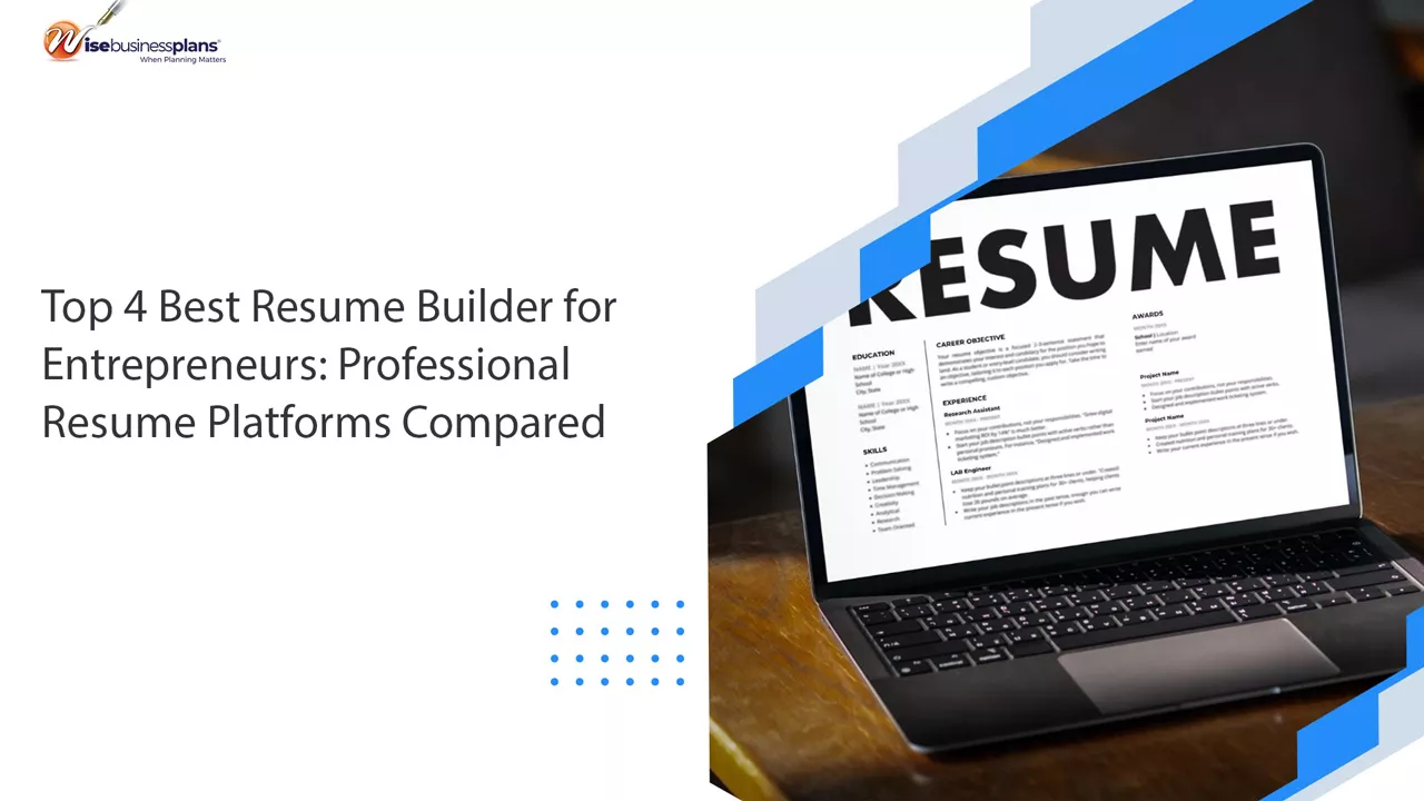 Top 4 Best Resume Builder for Entrepreneurs: Professional Resume Platforms Compared