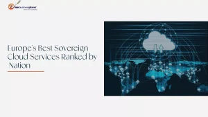 European sovereign cloud infrastructure map with data centers and network connections