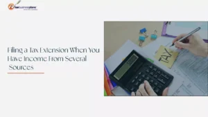 Tax extension for multiple income sources